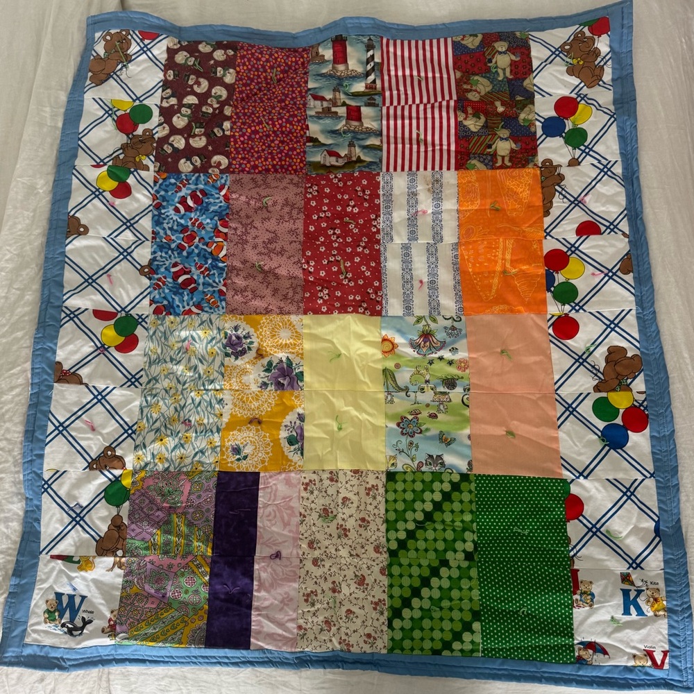 Handmade Patchwork Crib Quilt
